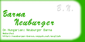 barna neuburger business card